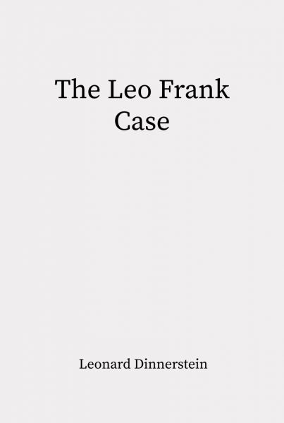 Cover of The Leo Frank Case