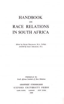 Cover of Handbook on Race Relations