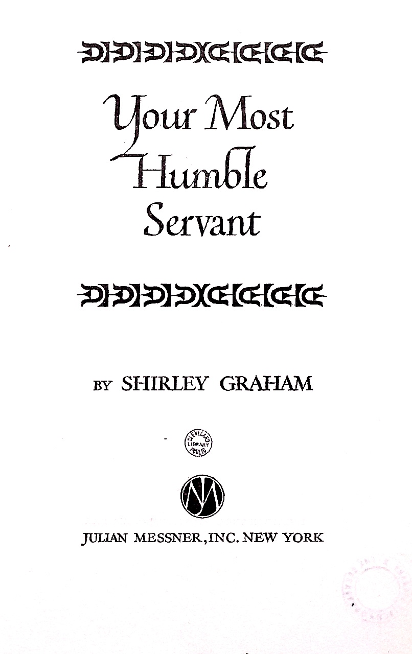 Cover of Your Most Humble Servant