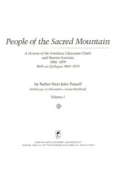 Cover of People of the Sacred Mountain